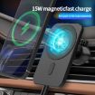 N16 10W Car Air Outlet & Suction Cup Magsafe Wireless Charger Holder - 3