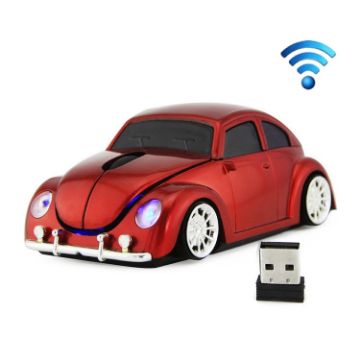 Car Shape Wireless Mouse Red - CM0010B 1200 DPI 3-Keys - 1