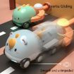 Cute Puppy Pull Back Car Toy - Mini Puzzle Inertia Car for Kids - 6