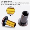 2 PCS Security Door Cat Eye HD Lens 200 Wide-Angle 26mm Gold - 6
