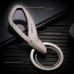 JOBON ZB-197 Black Car Waist Hanging Keychain Double Ring Metal Keychain - 4