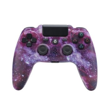 ZR486 Wireless Game Controller for PS4 - Purple Starry Sky Design - 1