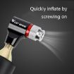 Bicycle CO2 Portable Mini Pump - Unconcerned Red | Compact Bike Inflator - 5