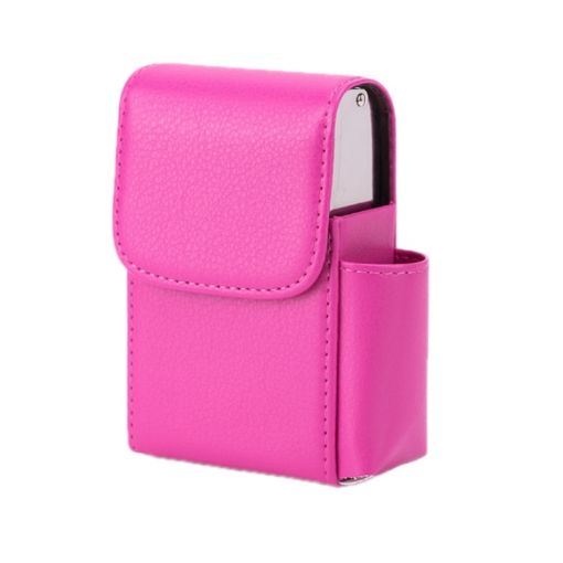 Rose Red Lychee Pattern Cigarette Box Business Card Case - 1