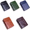 Men's Brown PU Leather Retro Lighter Cigarette Box - 2