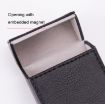 PU Leather Business Portable Cigarette Case - Brown/Apricot - 3