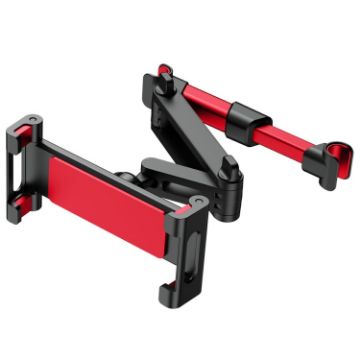 Car Seat Telescopic Bracket - Rear Pillow Phone Holder, Red Upgrade 06 - 1