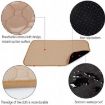 Waterproof 60x45cm Car Pet Pad for Cats & Dogs - Beige Absorbent Mat - 4