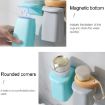 Wall-mounted Magnetic Mouthwash Cup & Toothbrush Rack Set (White) - 5