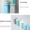 Magnetic Suction Mouthwash Cup & Toothbrush Rack Set (Green) - 6