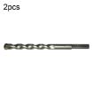 2pcs Electric Shock Drill Bits 10.5x110mm Triangle Handle for Wall/Cement - 1