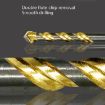 Titanium-Plated King Drill Set: 6mm, 8mm, 10mm, 12mm for Porcelain & Glass - 5