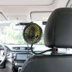 F408 Black Car Silicone Hose USB Fan - Multi-Angle Adjustable - 5
