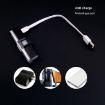 USB Charging Bicycle Light - LED Warning Tail Light, Red/White, 7505B - 4