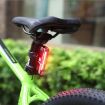 USB Charging Bicycle Light - LED Warning Tail Light, Red/White, 7505B - 7