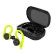 BE1032 Fluorescent Green Waterproof Sports TWS Bluetooth Earphones - 1