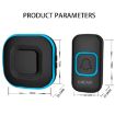 CACAZI V028F Wireless Doorbell, 1 for 3, No Battery, US Plug, Black - 3
