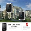 CACAZI A50 Wireless Music Doorbell, No Battery, UK Plug, White - 4
