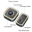 CACAZI A58 1 For 1 Smart Wireless Doorbell, EU Plug, Black Silver - 5