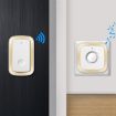 CACAZI A58 1 For 1 Smart Wireless Doorbell, EU Plug, Black Silver - 7