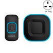 CACAZI V028F Wireless Music Doorbell, No Battery, UK Plug, Black - 1
