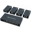 60m 1x4 HDMI Splitter Extender POC 1080P@60Hz AU Plug - 1