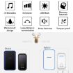 CACAZI Wireless Doorbell & Elderly Pager, US Plug, White - 2