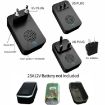 CACAZI Wireless Doorbell & Elderly Pager, US Plug, Black - 5