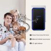 CACAZI Wireless Doorbell & Elderly Pager, US Plug, Black - 8