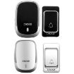 CACAZI Smart Waterproof Wireless Doorbell EU Plug Black Multifunctional - 2