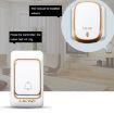 CACAZI Smart Waterproof Wireless Doorbell EU Plug Silver Pager Music - 7