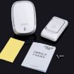 CACAZI Smart Waterproof Wireless Doorbell EU Plug Silver Pager Music - 9