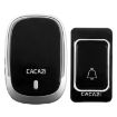 CACAZI Smart Waterproof Wireless Doorbell Pager, UK Plug, Black - 1