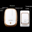 CACAZI Smart Waterproof Wireless Doorbell Pager, UK Plug, Black - 4