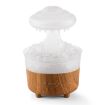 V50 Desktop Night Light Humidifier Wood Grain Aroma Diffuser US Plug White - 1