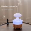 V50 Desktop Night Light Humidifier Wood Grain Aroma Diffuser AU Plug White - 7