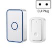 CACAZI A19 Wireless Music Doorbell, EU Plug, No Battery, White - 1