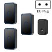 CACAZI A19 Wireless Music Doorbell, EU Plug, Black, No Battery Needed - 1