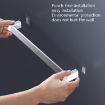 Vilscijon Aluminum Wall Shelf Bathroom Slippers Towel Rack, Silver - 5