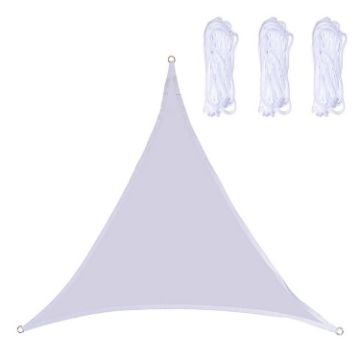 Triangle Outdoor Sunshade Sail, Waterproof & Anti-UV Canopy, 2m x 2m x 2m - 1