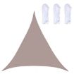 Triangle Sunshade Sail 2m x 2m x 2m Waterproof Anti-UV Canopy Khaki - 1