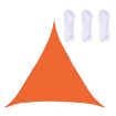 Triangle Outdoor Sunshade Sail, Waterproof, Anti-UV, 2.4m, Orange - 1