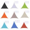 Triangle Garden Sunshade Sail Waterproof Anti-UV Canopy 2.4m Green - 2
