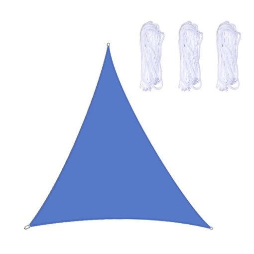Royal Blue Triangle Sunshade Sail 2.4m Waterproof Anti-UV Canopy - 1