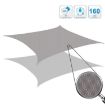 Red Triangle Outdoor Sunshade Sail, Waterproof, Anti-UV, 2.4m Size - 5
