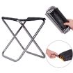 Portable Camping Folding Chair - 7075 Aluminum, 24.5x22.5x27cm, Blue - 5