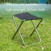 Portable Camping Folding Chair - 7075 Aluminum, 24.5x22.5x27cm, Blue - 7
