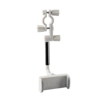 Car Phone Holder Rearview Mirror Mount - 2 PCS White Bracket Clip - 1