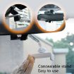 Car Phone Holder Rearview Mirror Mount - 2 PCS White Bracket Clip - 3