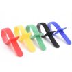 60 PCS T-Shaped Cable Organizer Belt, 30cm Nylon Winder, Random Color - 2